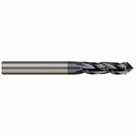 HARVEY TOOL 3/8  in. Cutter dia. x7/8 Length of Cut x 82° included Carbide Drill/End Mill, 3 Flutes 725524-C3